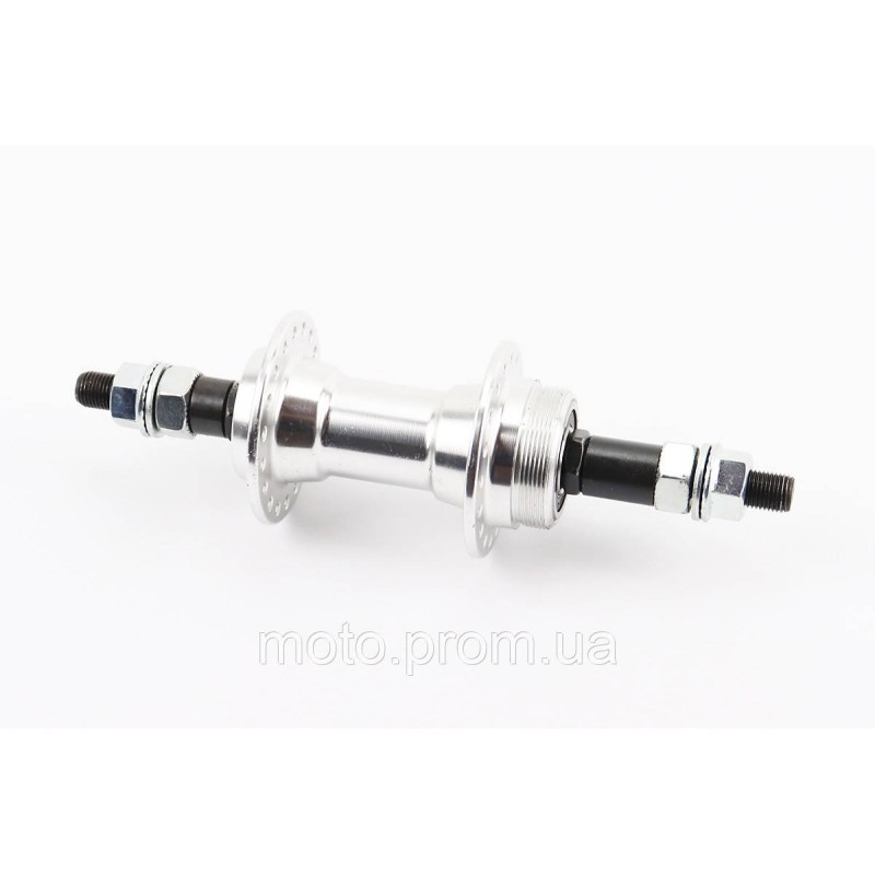 Втулка задняя MTB алюминиевая 14Gx36H под вольнобег, V-brake, 2 пром-подшипники 6200 2RS, крепл. гайка,