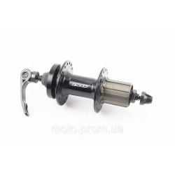 Втулка задня MTB алюмінієва 14Gx36H під касету 8-10зв, Disk-brake, кріпл. ексцентрик, чорна MS37R