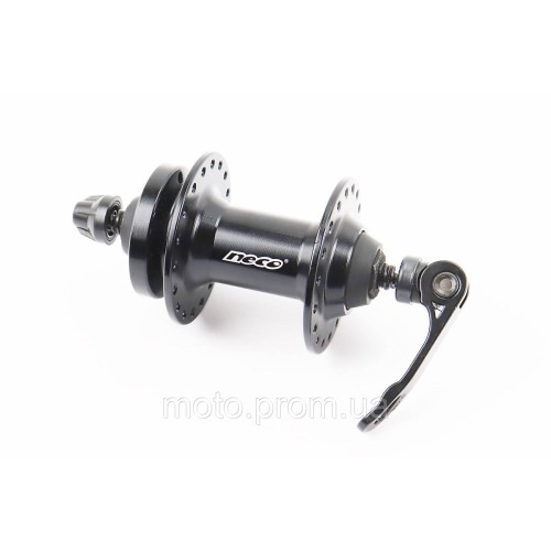 Втулка передня MTB алюмінієва 14Gx36H, Disk-brake, кріпл. ексцентрик, чорна MS37F