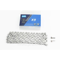Ланцюг приводний 1/2х11/128х116L 9 швидкостей, сріблястий X9 EPT