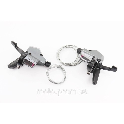 Переключатели (грипшифт) 3x8 скоростей, чёрные SL-KD-30