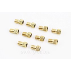 Переходник шланга насоса с резинкой (золотник Schrader AV-Presta FV) 10шт к-кт