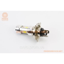Лампа фари діодна H4 - LED-3 червоне підсвічування