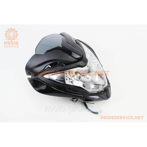 PULSAR NS-200 Пластик-обтічник фари+фара, вітровик, к-кт