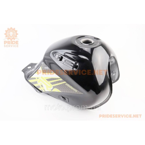 X-Road Light 200-250 Бак топливный, чёрный с жёлтым рисунком