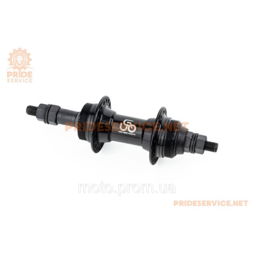 Втулка задня MTB алюмінієва 14Gx36H під вільнобіг, Disk-brake (різьба), 2 пром-підшипники 6200 2RS, кріпл. гайка, чорна U-B23RB