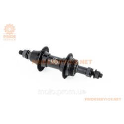 Втулка задня MTB алюмінієва 14Gx36H під вільнобіг, V-brake, 2 пром-підшипники 6200 2RS, кріпл. гайка, чорна U-B03RB