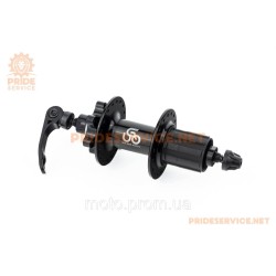 Втулка задня MTB алюмінієва 14Gx36H під касету 8-11зв, Disk-brake, 2 пром-підшипники 6200 2RS, кріпл. ексцентрик, чорна U-B12RQR Втулка задня MTB алюмінієва 14Gx36H під касету 8-11зв, Disk-brake, 2 пром-підшипники 6200 2RS, кріпл. ексцентрик, чорна U-B12RQR