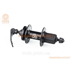 Втулка задня MTB алюмінієва 14Gx36H під касету 8-11зв, Disk-brake, 2 пром-підшипники 6200 2RS, кріпл. ексцентрик, чорна U-B27RQR Втулка задня MTB алюмінієва 14Gx36H під касету 8-11зв, Disk-brake, 2 пром-підшипники 6200 2RS, кріпл. ексцентрик, чорна U-B27RQR
