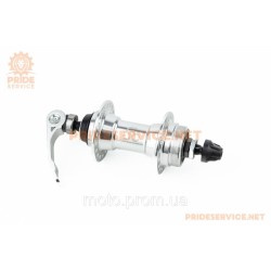 Втулка передня MTB алюмінієва 14Gx36H, Disk-brake (різьба), 2 пром-підшипники 6200 2RS, кріпл. ексцентрик, U-B23FQR