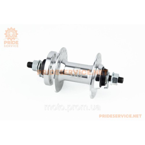 Втулка передняя MTB алюминиевая 14Gx36H, Disk-brake, 2 пром-подшипники 6200 2RS, крепл. гайка, U-B07F