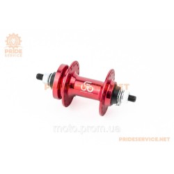 Втулка передняя MTB алюминиевая 14Gx36H, Disk-brake, 2 пром-подшипники 6200 2RS, крепл. гайка, красная U-B07F Втулка передняя MTB алюминиевая 14Gx36H, Disk-brake, 2 пром-подшипники 6200 2RS, крепл. гайка, красная U-B07F