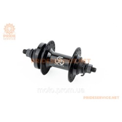 Втулка передняя MTB алюминиевая 14Gx36H, Disk-brake, 2 пром-подшипники 6200 2RS, крепл. гайка, чёрная U-B07F Втулка передняя MTB алюминиевая 14Gx36H, Disk-brake, 2 пром-подшипники 6200 2RS, крепл. гайка, чёрная U-B07F