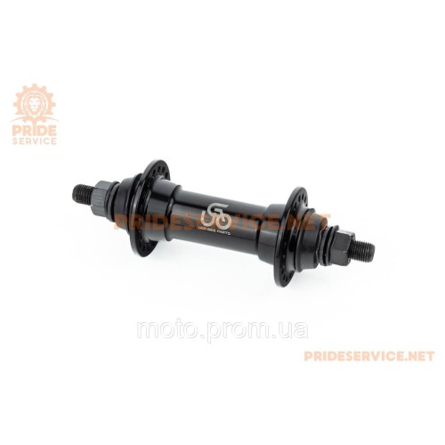 Втулка передня MTB алюмінієва 14Gx36H, V-brake, 2 пром-підшипники 6000 2RS, кріпл. гайка, чорна U-B01F