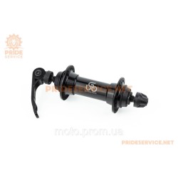 Втулка передня MTB алюмінієва 14Gx36H, V-brake, 2 пром-підшипники 6000 2RS, кріпл. ексцентрик, чорна U-B01FQR Втулка передня MTB алюмінієва 14Gx36H, V-brake, 2 пром-підшипники 6000 2RS, кріпл. ексцентрик, чорна U-B01FQR