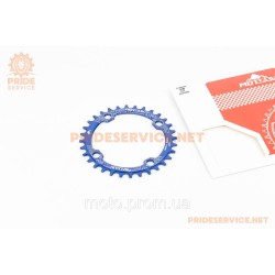 Зірка передня MTB Narrow Wide 32Т (BCD:104мм), алюмінієва, синя Зірка передня MTB Narrow Wide 32Т (BCD:104мм), алюмінієва, синя