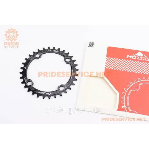 Зірка передня MTB Narrow Wide 32Т (BCD:104мм), алюмінієва, чорна