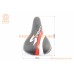 Сиденье CHILD 210x150мм, чёрно-красно-белое SPORT AZ-272BF
