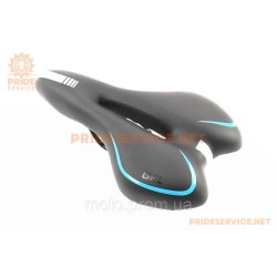 Сидіння MTB 270x155мм, чорно-сіро-синє Сидіння MTB 270x155мм, чорно-сіро-синє