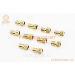 Перехідник шланга насоса з резинкою (золотник Schrader AV-Presta FV) 10шт к-кт