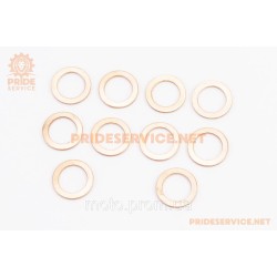 Шайба мідна 12x18x1,5мм DIN7603A, к-кт 10шт Шайба мідна 12x18x1,5мм DIN7603A, к-кт 10шт