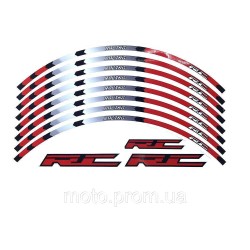 Наклейка на обод колеса RC Racing Red