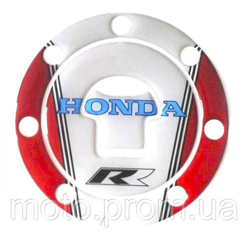 Наклейка на кришку бака NK-5 Honda White Red R
