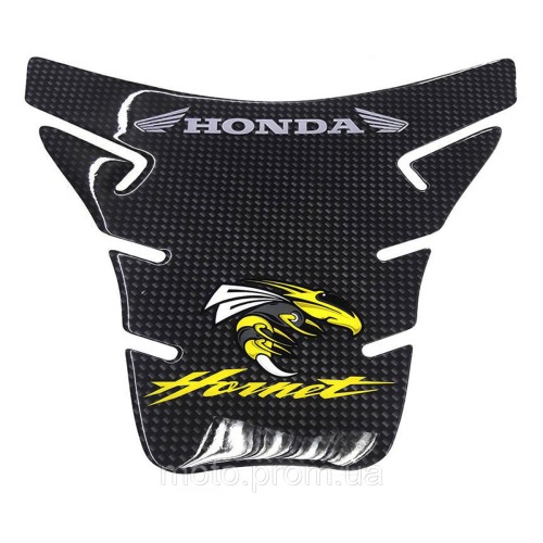Наклейка на бак NB-5 карбон Hornet Logo Yellow