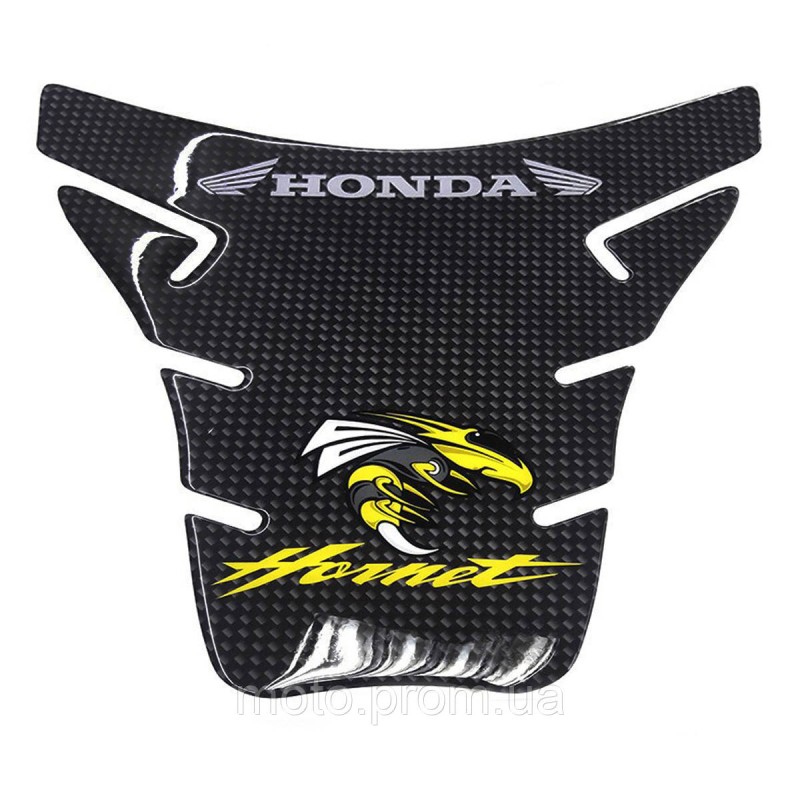 Наклейка на бак NB-5 карбон Hornet Logo Yellow