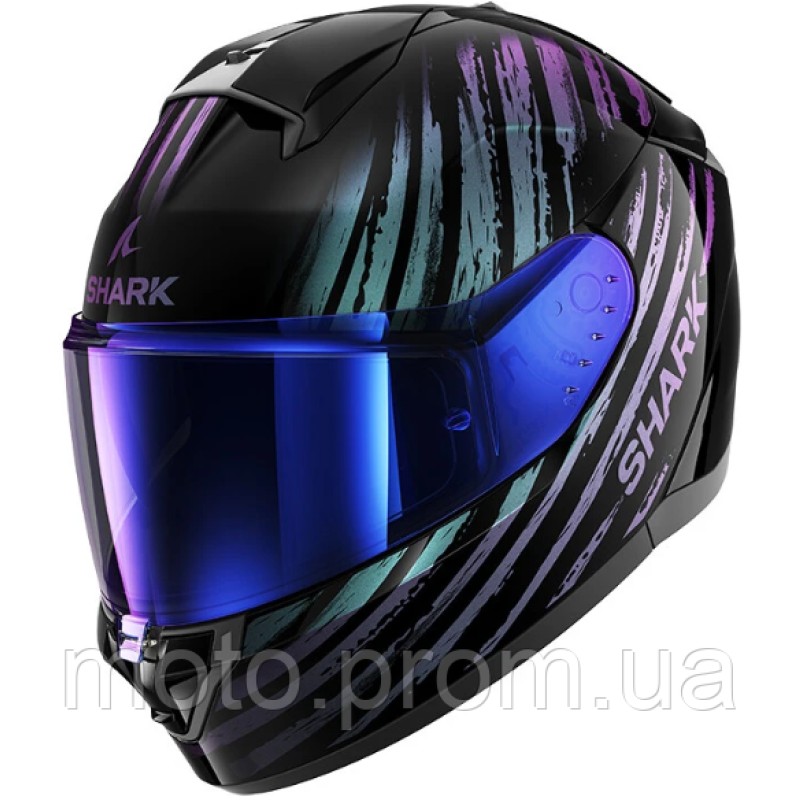 Мотошлем SHARK RIDILL 2 ASSYA black blue purple M
