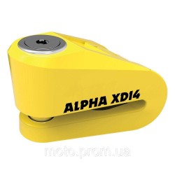 Замок Oxford Alpha XD14 Disc Lock (14mm pin) Yellow