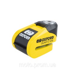 Замок на диск Oxford Quartz XA6 Disc Lock Yellow/Black Замок на диск Oxford Quartz XA6 Disc Lock Yellow/Black