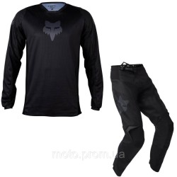 Комплект джерсі штани FOX 180 Jersey BLACKOUT Black XXL