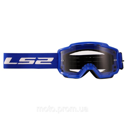 Маска кроссовая LS2 CHARGER Blue Clear Lens