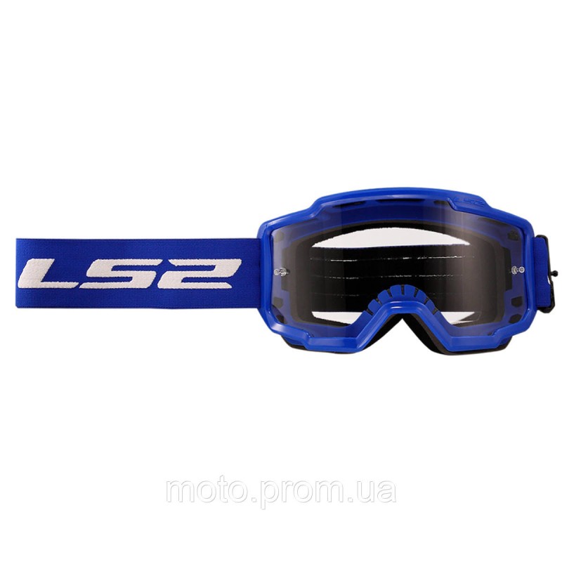 Маска кроссовая LS2 CHARGER Blue Clear Lens