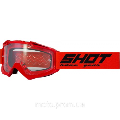 Маска кросова SHOT RACING ASSAULT Red Clear