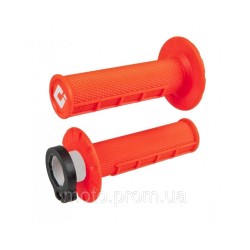 Мото гріпси ODI HALF-WAFFLE MX V2 Lock-On Flo-Orange Мото гріпси ODI HALF-WAFFLE MX V2 Lock-On Flo-Orange