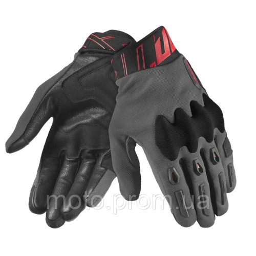 Моторукавички Seventy N66 FULLGAS Dark Grey Red XL