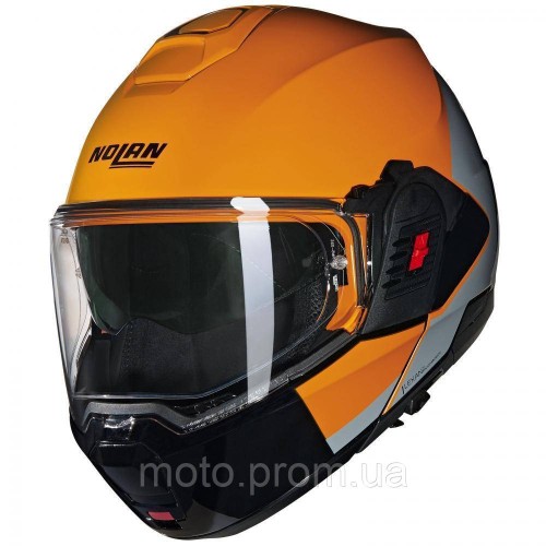 Мотошолом Nolan N120-1 GRAFO Black-Orange