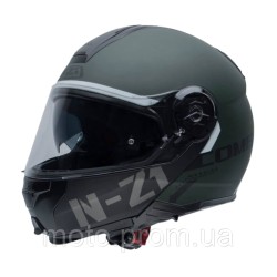 Мотошолом NZI COMBI 2 DUO FLYDECK GREEN MATT Мотошолом NZI COMBI 2 DUO FLYDECK GREEN MATT