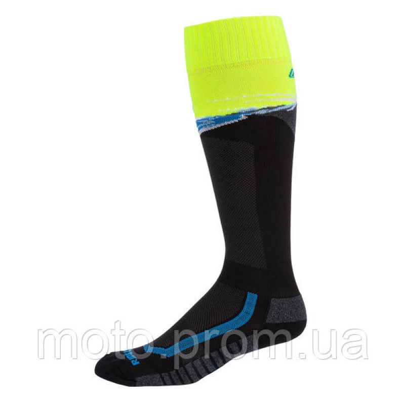 Мото шкарпетки KLIM Aggressor Vented Sock LG Twoually - Black - Hi-Vis L