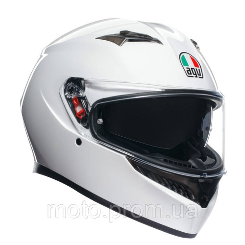 Мотошолом AGV K3 E2206 mono seta White XS