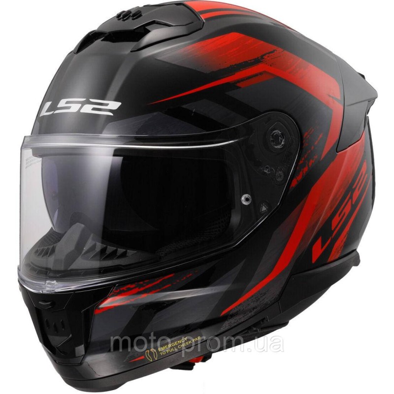 Мотошлем LS2 FF808 Stream 2 Fury Red ECE2206 XL