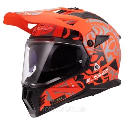 Мотошлем LS2 MX702 Pioneer 2 Rangi Orange M Мотошлем LS2 MX702 Pioneer 2 Rangi Orange M