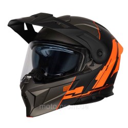 Мотошолом Origine Adventure Cyborg Fluo Orange Titanium Matt M