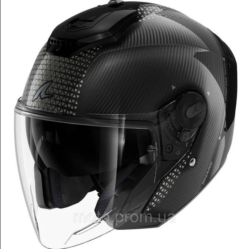 Мотошолом SHARK RS Jet Carbon Ikonik Carbon Black Chrom M