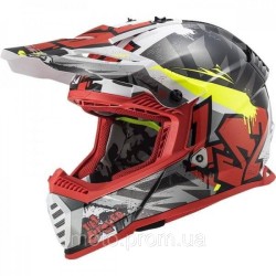 Мотошлем детский LS2 MX437 Fast EVO Mini Crusher Red YS Мотошлем детский LS2 MX437 Fast EVO Mini Crusher Red YS