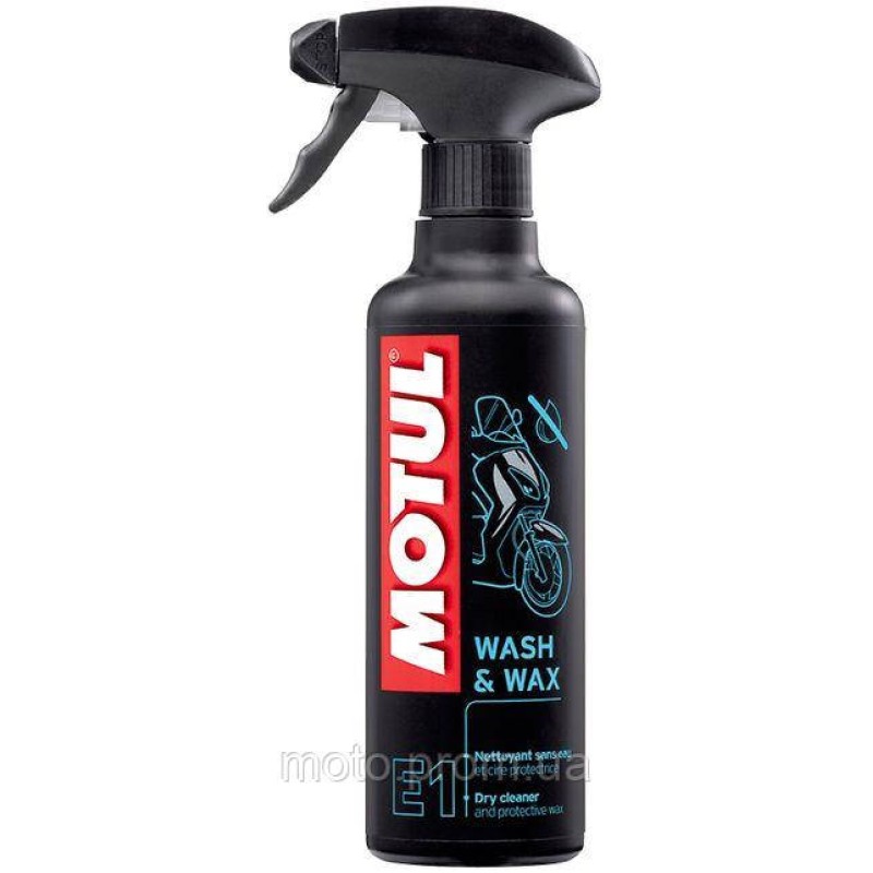 Сухой очиститель поверхностей мотоцикла E1 Wash & Wax (400ml)