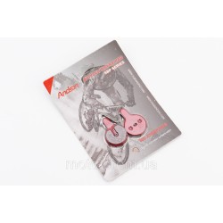 Гальмівні колодки Disk-brake (Kugoo G2 Pro, Bolids Boli-BB8, YINXING), червоні YL-1057