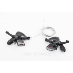 Перемикачі (манетка) 3x8 швидкості, чорні SL-03